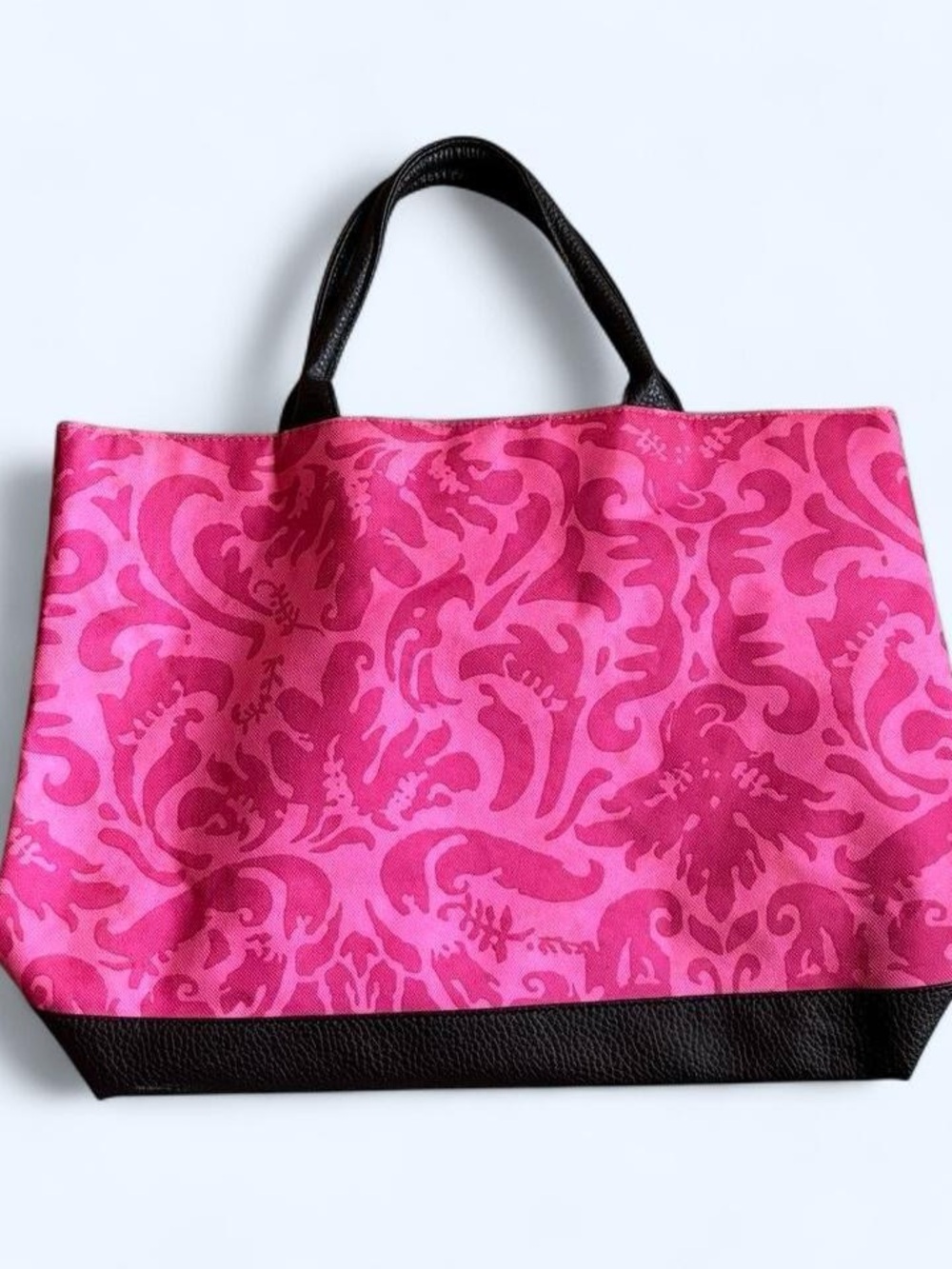 Damask Print Handbag